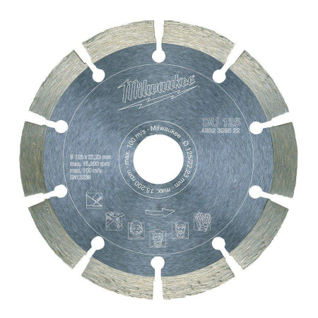 Алмазный диск Milwaukee DU 125