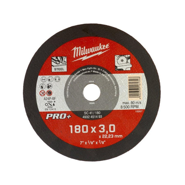 Отрезной диск Milwaukee SCS 41/180х3 PRO+ 1шт