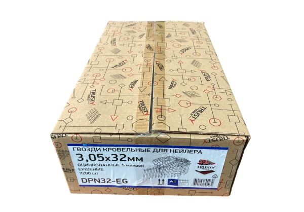 Гвозди для пистолета TCN-3145R TRUSTY DPN, CRN тип 3.05x3.05мм., 32мм. 7200шт.  DPN32-EG в Екатеринбурге