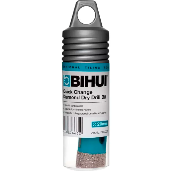 Коронка алмазная BIHUI по керамограниту на дрель, 20 мм, М8  DBDQ20 в Екатеринбурге