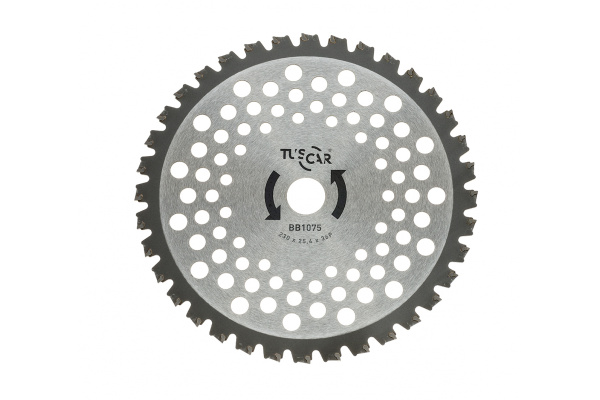 Нож для мотокосы TUSCAR BB1075, Professional, 255x25,4x40T, Super Strong в Екатеринбурге