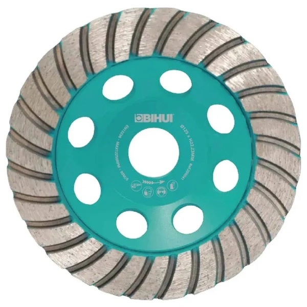 Чашка алмазная по граниту BIHUI PROFESSIONAL TURBO 180х22.23мм  DCWT7