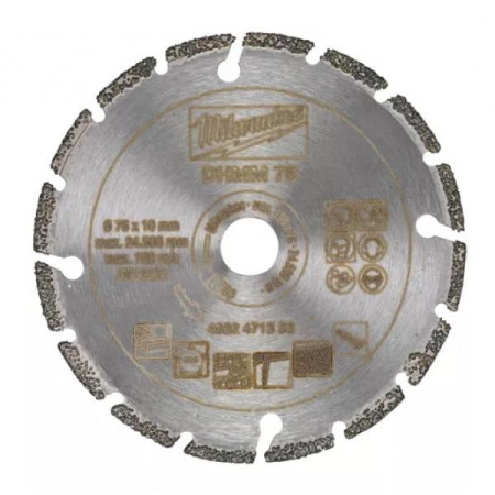 Алмазный диск Milwaukee DHMM 76мм для M12FCOT 4932471333