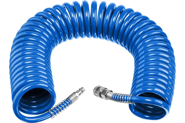 Шланг пневматический спиральный ЗУБР 8х12мм. 15метров.  6472-15 в Екатеринбурге
