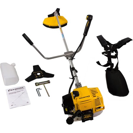Бензиновый триммер "CHAMPION" Т437 (1,25кВт,42,7см3,катушка+нож,вес,6,9кг) в Екатеринбурге