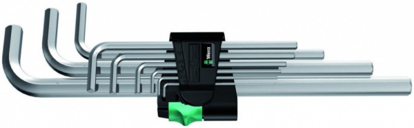 Набор Г-образных ключей Wera 950/9 L Hex-Plus 2, хромированных, 9 пр., 1.5/2/2.5/3/4/5/6/8/10 мм WE-021909 в Екатеринбурге 