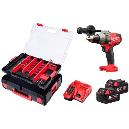 Аккумуляторная безударная дрель-шуруповерт, бесщеточная Milwaukee M18 FUEL FDD-502XA 4933464128