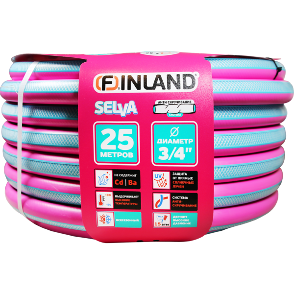 Шланг FINLAND SELVA ТЭП 3/4", 25м, 3-слойный  2448 в Екатеринбурге