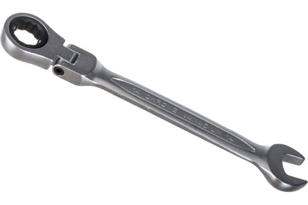 Ключ комбинированный HOEGERT  шарнирный с трещоткой 14 мм, 72T, сталь CrV HT1R054 в Екатеринбурге 