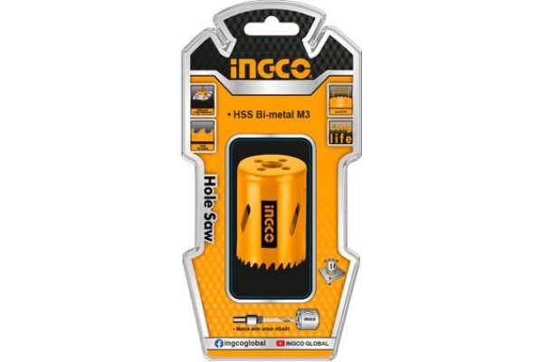 Коронка биметаллическая по металлу INGCO 76 мм  HSB10761