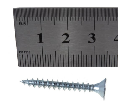 Саморез универсальный СТРОЙБАТ 4,5x35мм. белый  12 шт. 036621 в Екатеринбурге