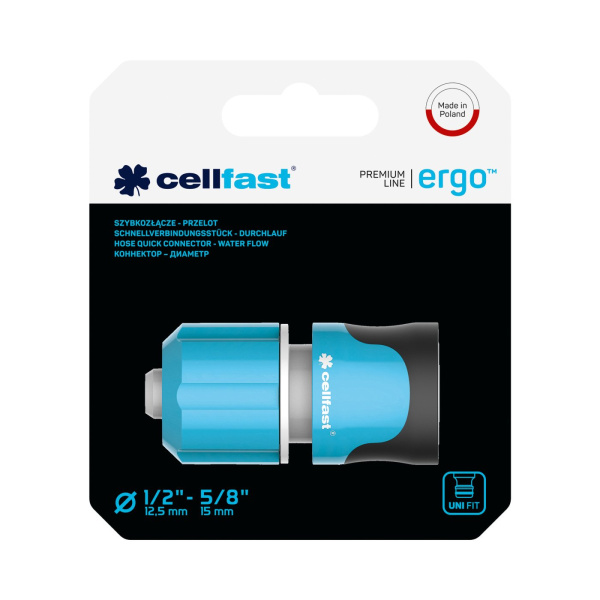 Коннектор - диаметр ERGO 1/2''-5/8'' CELLFAST 53-130 в Екатеринбурге