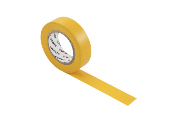 Изолента WURTH желтая 15мм 10 метров 00985107