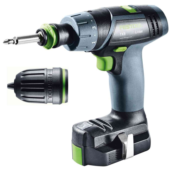 Аккумуляторная безударная дрель-шуруповерт FESTOOL TXS Li 2.6 - PLUS SYS3 576101 в Екатеринбурге