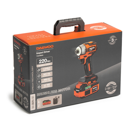 Винтоверт ударный аккумуляторный DAEWOO DAX 3521Li SET в Екатеринбурге