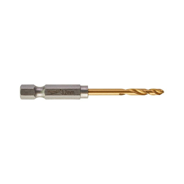 Сверло по металлу Milwaukee RedHEX HSS-G TiN 3.2мм (2шт)