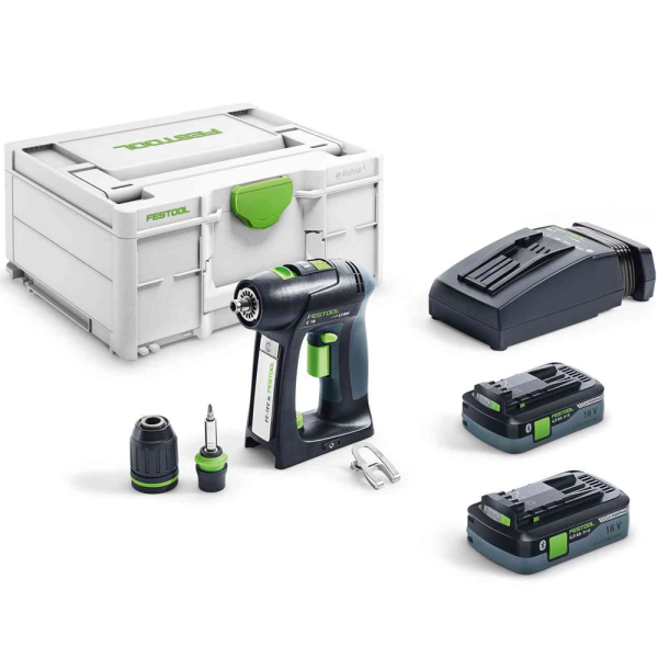 Аккумуляторная дрель-шуруповерт FESTOOL C18 HPC 4,0 I-Plus-PROMO+органайзер 577427RU в Екатеринбурге
