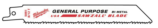 Полотно для сабельной пилы Milwaukee GP 150х3,2/2,1 48005091