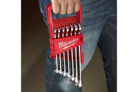 Набор комбинированных ключей MAXBITE с шарниром Milwaukee 7 шт 4932478557