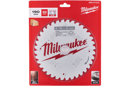 Пильный диск Milwaukee по дереву 190х30х1,6 Z36 4932471301