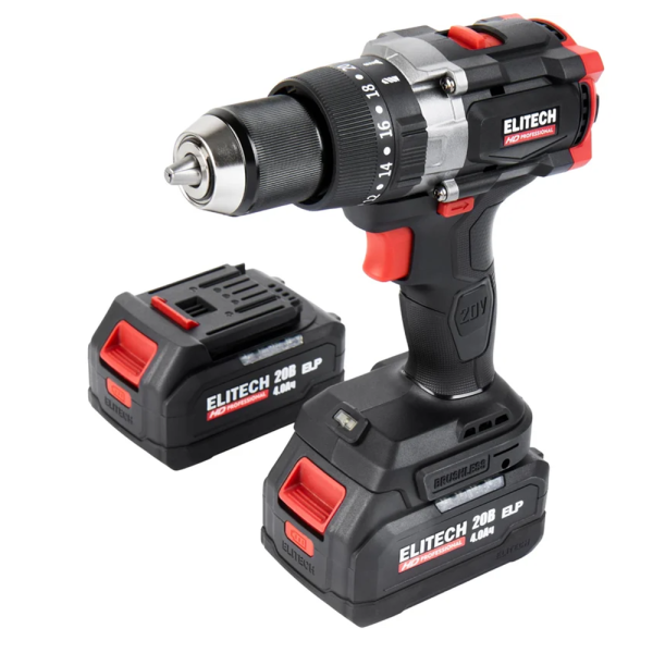 Аккумуляторная ударная дрель-шуруповерт ELITECH CD 20BL2  E2201.042.02 в Екатеринбурге