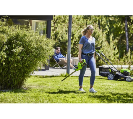 Аккумуляторный кусторез Greenworks G24HT56 2205507 в Екатеринбурге