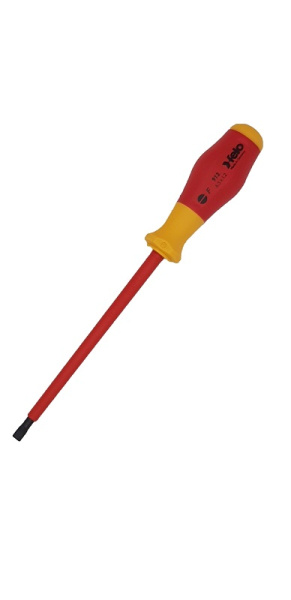 Отвертка диэлектрическая шлицевая Felo SL6,5x1,2x150 91306590 в Екатеринбурге 