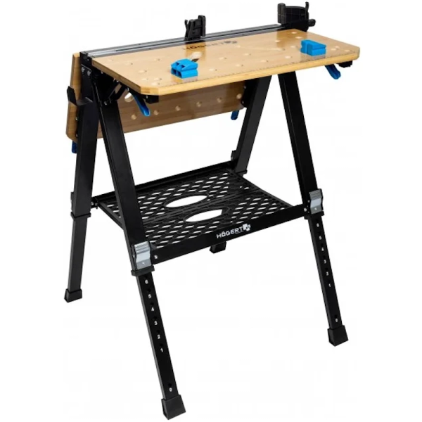 Верстак складной столярный HOEGERT 700x650x915мм  HT7G540 в Екатеринбурге