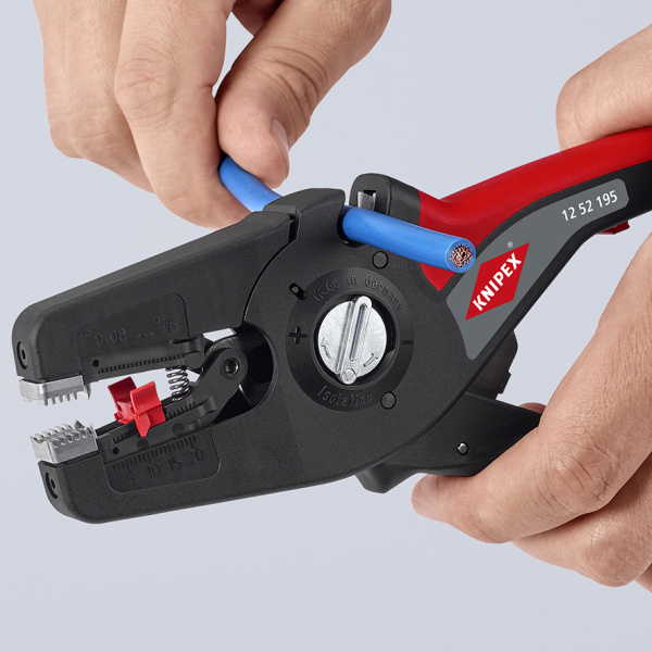 PreciStrip16 стриппер автоматический KNIPEX c кабелерезом, быстросменный блок ножей, зачистка: 0.08 KN-1252195 в Екатеринбурге 