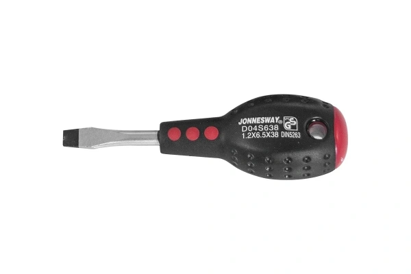 Отвертка JONNESWAY стержневая шлицевая FULL STAR, SL6.5х38 мм  D04S638  047077