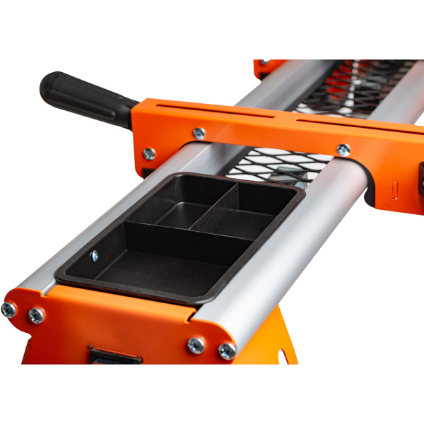 Стол рабочий для торцовочной пилы MAXPILER MMSS-01 (алюм., универс, склад,легкий,рег длины, рукоять,колеса) в Екатеринбурге