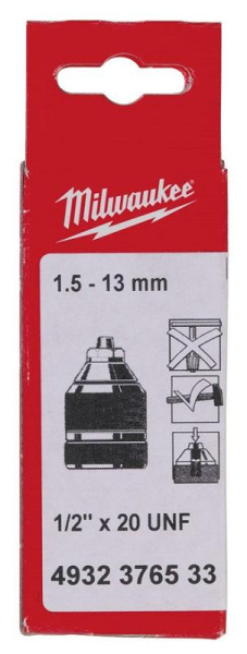Патрон Milwaukee Milwaukee бесключевой 1,5-13 1/2"х20