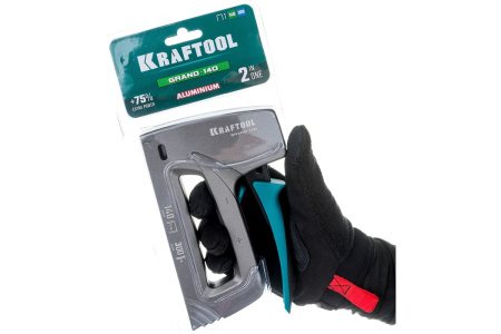 Степлер механический Kraftool тип 140 6-14мм., гвозди 16мм.. алюминиевый корпус  3194 в Екатеринбурге 