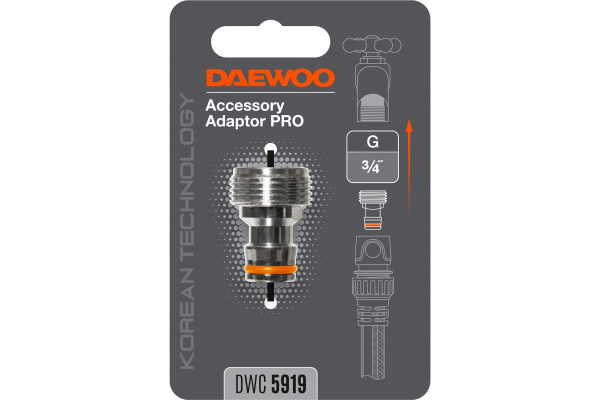 Адаптер металлический для кранов DAEWOO с внутренней резьбой G3/4" 26.5mm  DWC 5919 в Екатеринбурге