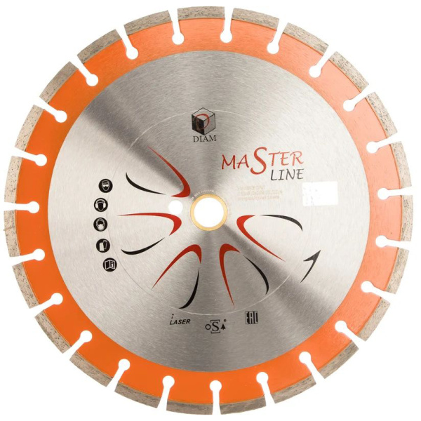 Круг алмазный сегментный DIAM УНИВЕРСАЛ MASTER LINE 350x3.0x10x32/25.4  000495 в Екатеринбурге
