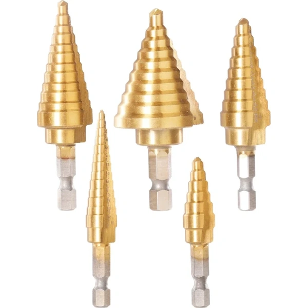 Набор ступенчатых сверл INGCO 1/4" 5 шт AKSDS2051