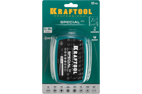 Набор бит+держатель Kraftool Special Cr-Mo 32пр. 2610-Н32 в Екатеринбурге