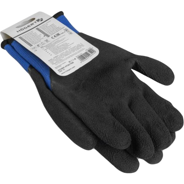 Перчатки HOEGERT ZICHER утепленные с вспененным латексом размер 9  HT5K768-9 в Екатеринбурге