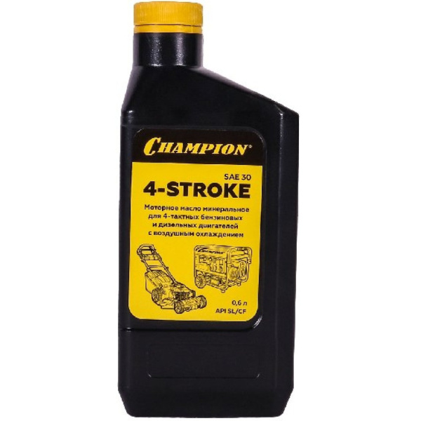 Масло минеральное для четырехтактных двигателей CHAMPION SAE 30 0,6 л 952851 в Екатеринбурге