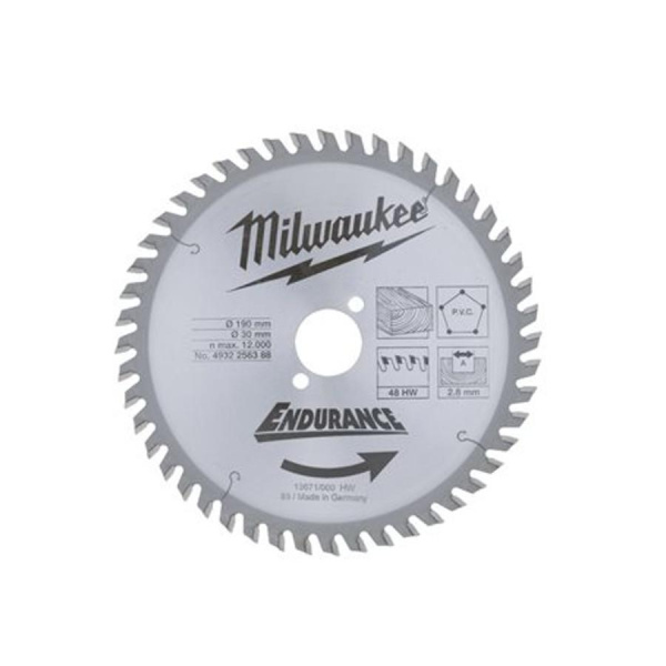 Пильный диск Milwaukee 190/30 Z48