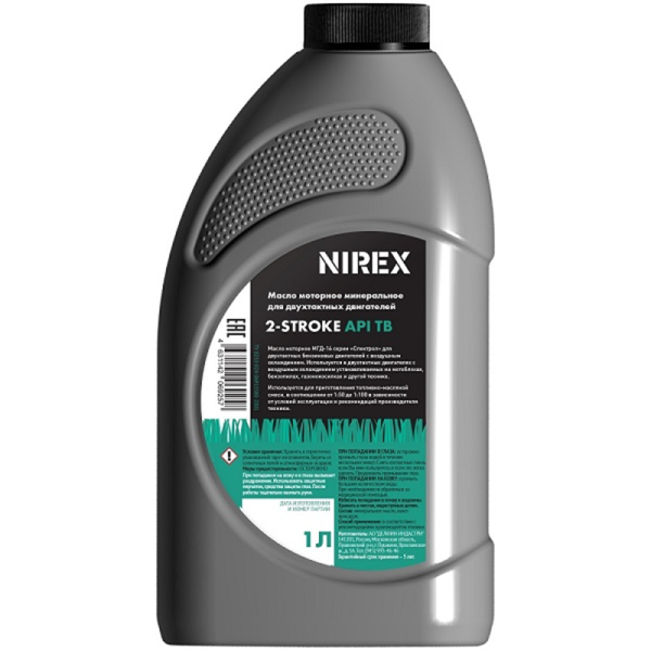 Масло NIREX 2-х тактное минеральное API TB 1 л NRX-32291 в Екатеринбурге