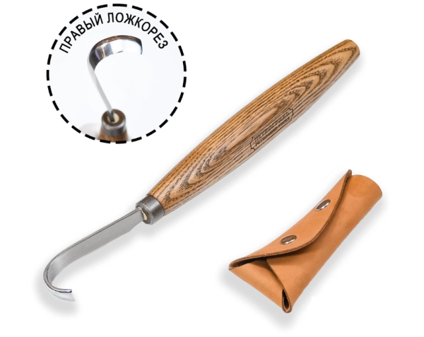 Нож резчицкий (ложкорез) ПЕТРОГРАДЪ d14мм. правый М00016435 в Екатеринбурге 