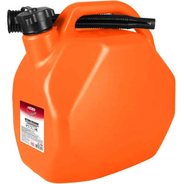 Канистра 3ton OCTANE RESERVE 20л оранжевая для топлива (усиленная) с крышкой и лейкой 55383 в Екатеринбурге
