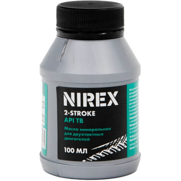 Масло NIREX 2-х тактное минеральное API TB 100 мл NRX-32298