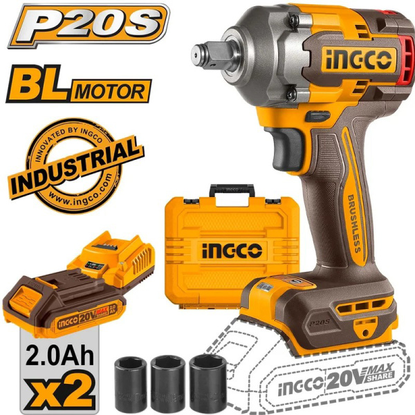 Аккумуляторный ударный гайковерт INGCO CIWLI2040 в Екатеринбурге