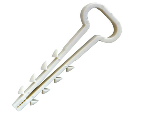 Дюбель-хомут для прямоугольного кабеля 10-5мм. нейлон 100шт.