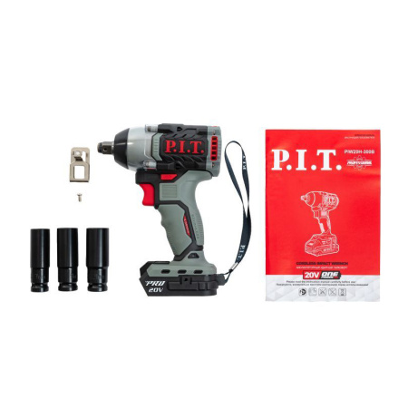 Гайковерт ударный аккумуляторный P.I.T PIW20H-300B SOLO в Екатеринбурге