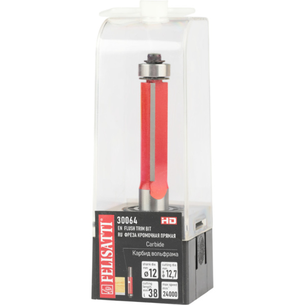 Фреза FELISATTI кромочная прямая  Ø 12.7х38, хв. 12мм 30064 в Екатеринбурге