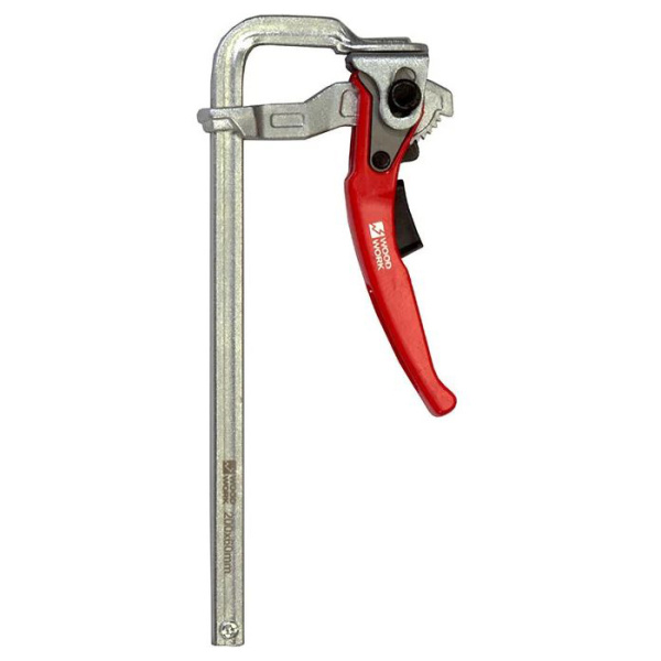 Струбцина кованая Woodwork F-тип 200x80 мм, c винтовой рукояткой HFC-2080 в Екатеринбурге 