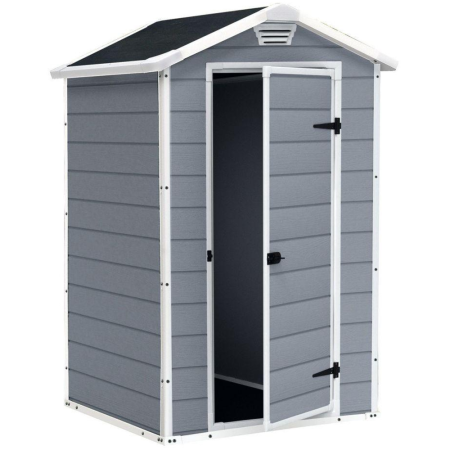 Блок хозяйственный из ПВХ "Keter" Манор 4х3 серый 128х94х196см 29кг  17192190 в Екатеринбурге